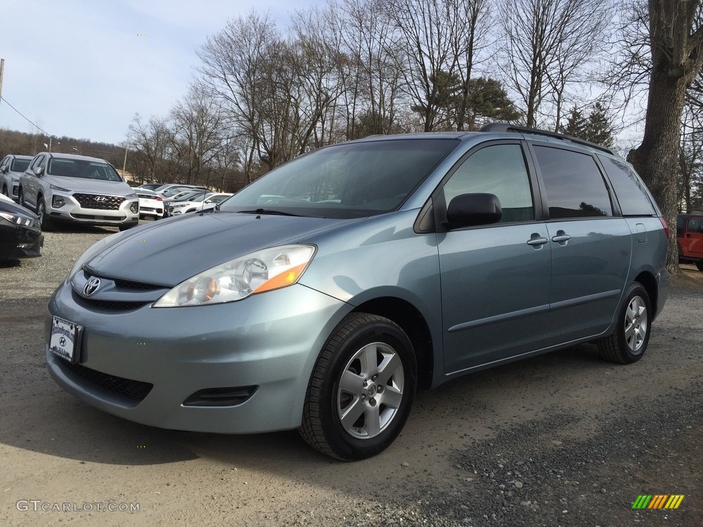 2009 Sienna LE - Blue Mirage Metallic / Stone photo #7