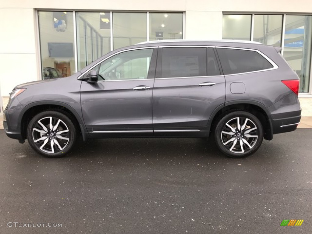 Modern Steel Metallic 2019 Honda Pilot Elite AWD Exterior Photo #131472709