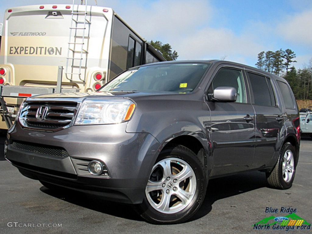 2015 Pilot EX-L 4WD - Modern Steel Metallic / Black photo #1