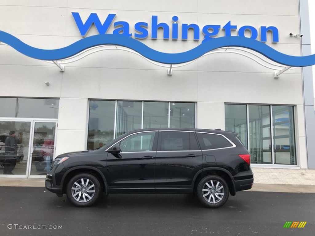 2019 Pilot EX-L AWD - Crystal Black Pearl / Black photo #1