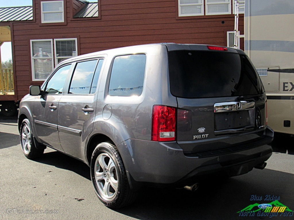 2015 Pilot EX-L 4WD - Modern Steel Metallic / Black photo #3