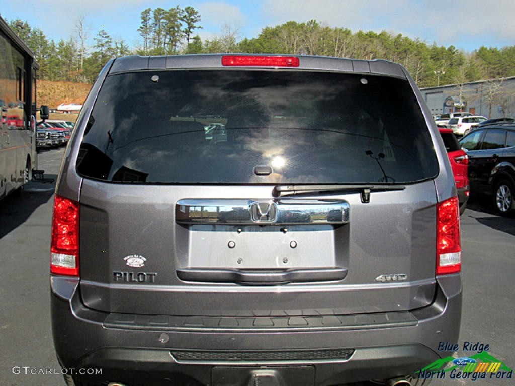 2015 Pilot EX-L 4WD - Modern Steel Metallic / Black photo #4