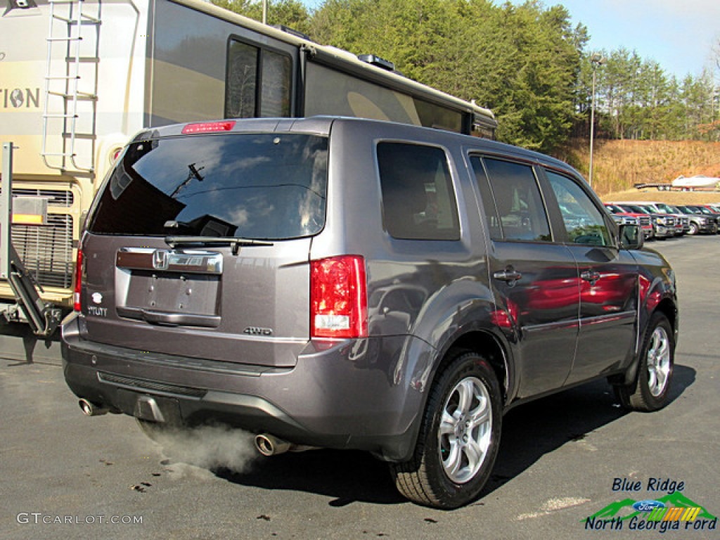 2015 Pilot EX-L 4WD - Modern Steel Metallic / Black photo #5