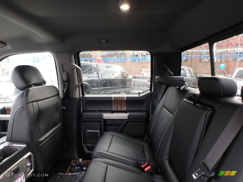 Black Interior 2019 Ford F150 Lariat SuperCrew 4x4 Photo #131473230
