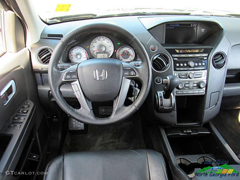 2015 Pilot EX-L 4WD - Modern Steel Metallic / Black photo #15