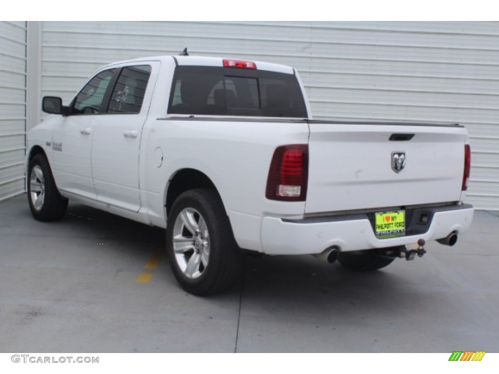 2014 1500 Sport Crew Cab - Bright White / Black photo #7