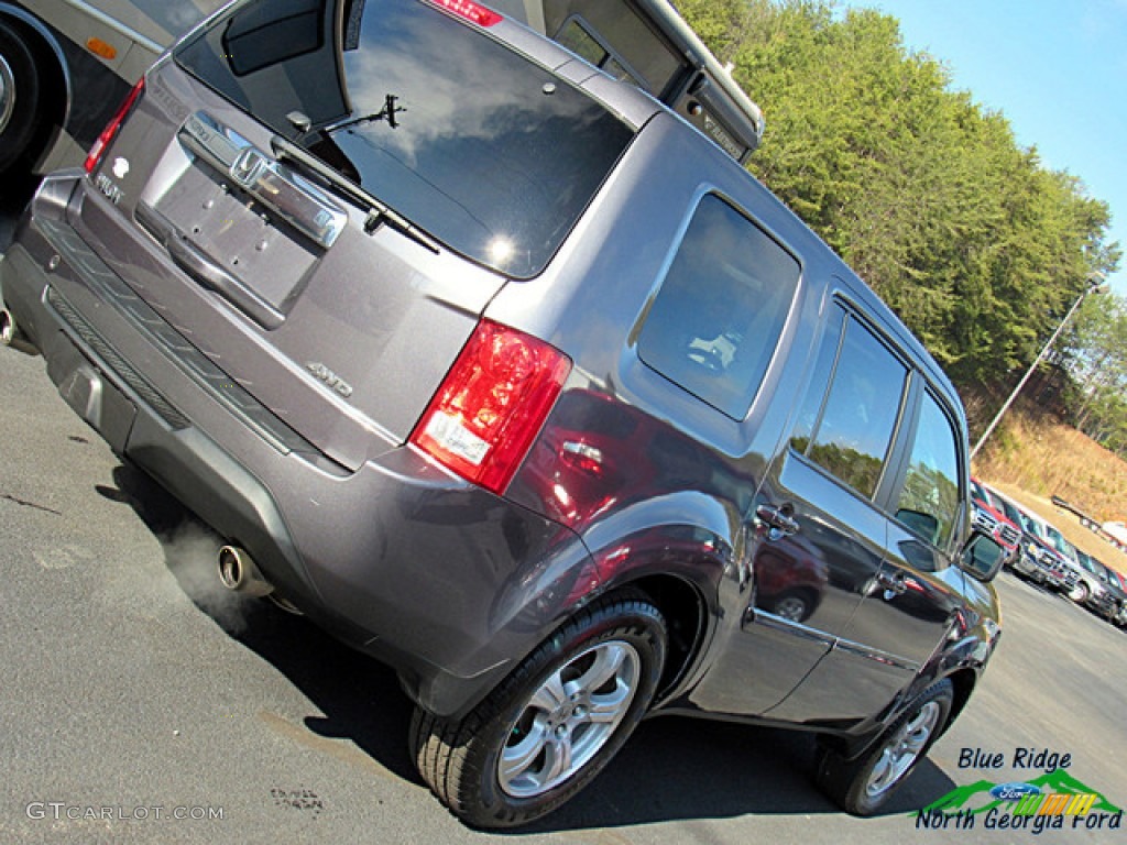 2015 Pilot EX-L 4WD - Modern Steel Metallic / Black photo #29