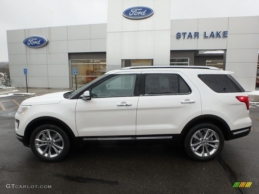 2019 Explorer Limited 4WD - White Platinum / Medium Black photo #9