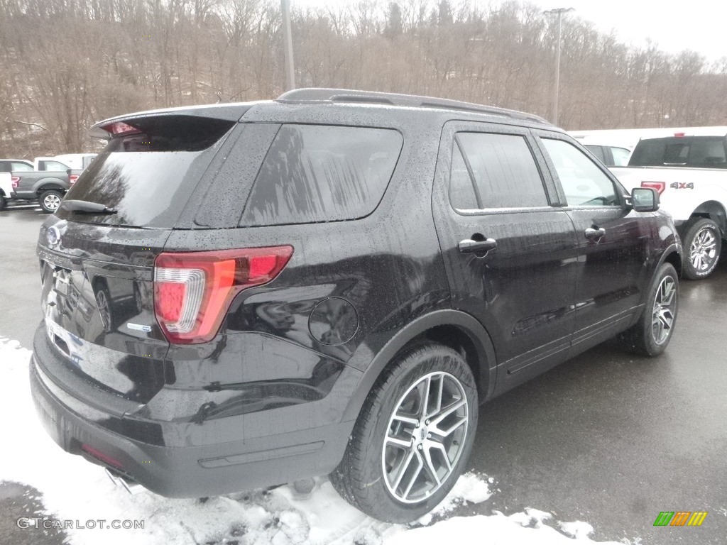 2019 Explorer Sport 4WD - Agate Black / Medium Black photo #2