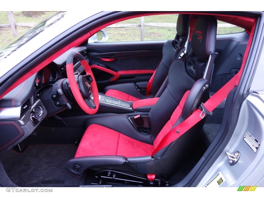 2018 911 GT2 RS - GT Silver Metallic / Black w/Red Alcantara photo #18