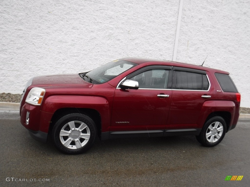 2010 Terrain SLE AWD - Merlot Jewel Metallic / Jet Black photo #2