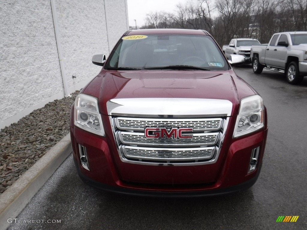 2010 Terrain SLE AWD - Merlot Jewel Metallic / Jet Black photo #5
