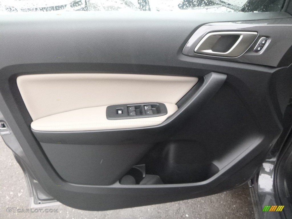2019 Ford Ranger Lariat SuperCrew 4x4 Medium Stone Door Panel Photo #131478570