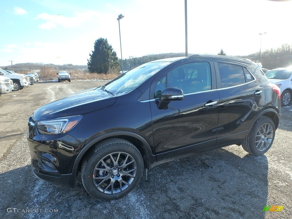 Ebony Twilight Metallic 2019 Buick Encore Sport Touring AWD Exterior Photo #131479338