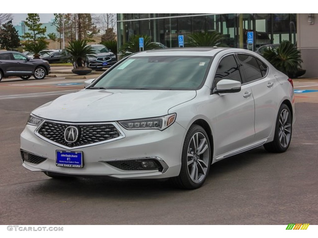 2019 TLX V6 SH-AWD Advance Sedan - Platinum White Pearl / Ebony photo #3