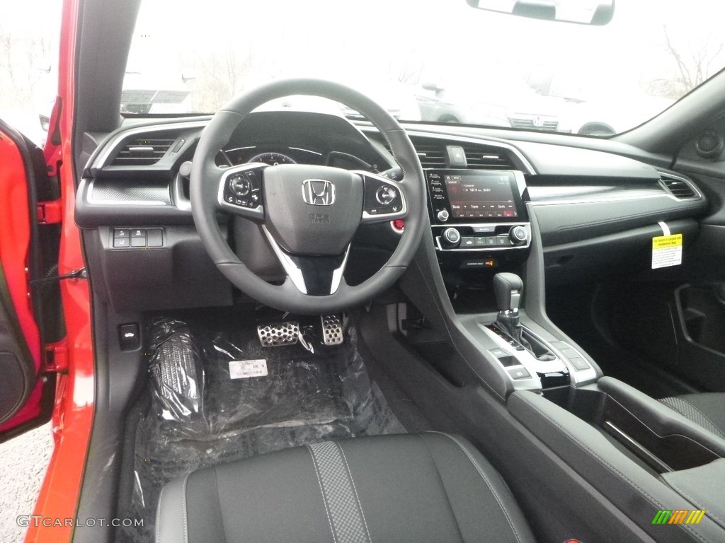 2019 Civic Sport Sedan - Rallye Red / Black photo #11