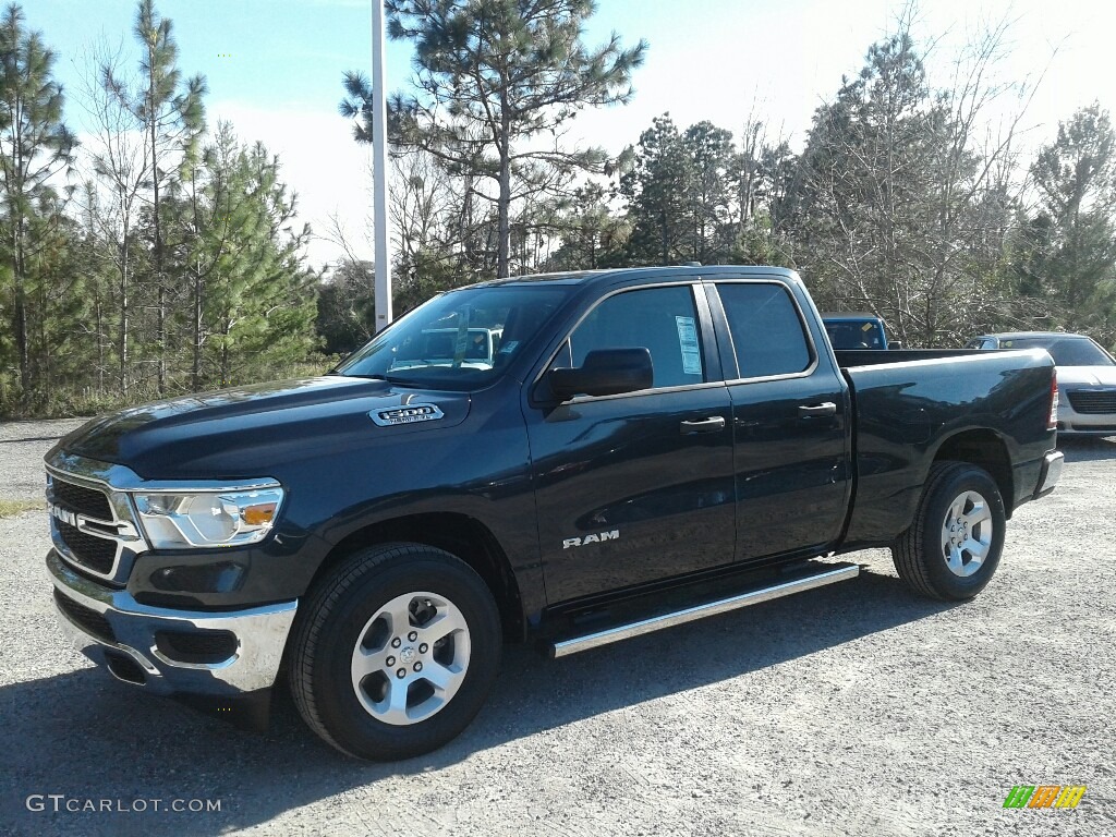 2019 1500 Tradesman Quad Cab - Maximum Steel Metallic / Black photo #1