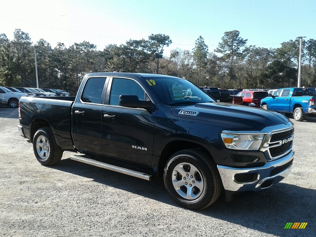 2019 1500 Tradesman Quad Cab - Maximum Steel Metallic / Black photo #7