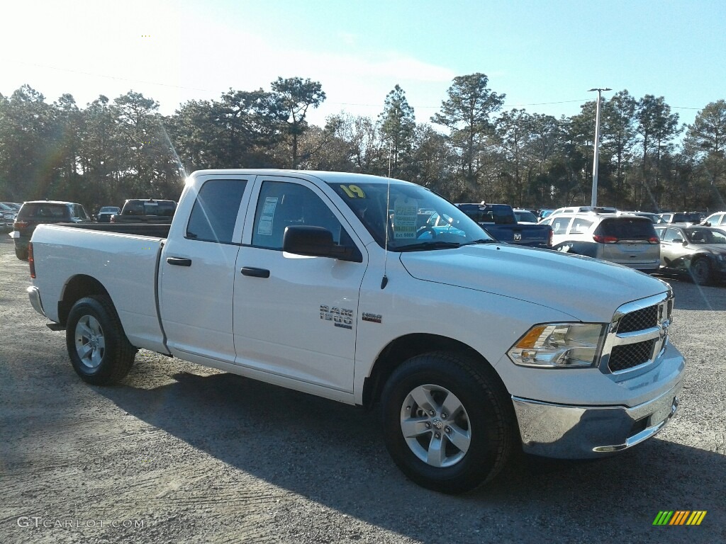 2019 1500 Classic Tradesman Quad Cab - Bright White / Black/Diesel Gray photo #7