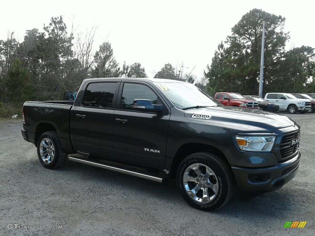 2019 1500 Big Horn Crew Cab 4x4 - Granite Crystal Metallic / Black photo #7