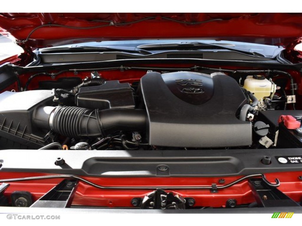 2019 Tacoma SR5 Double Cab 4x4 - Barcelona Red Metallic / TRD Graphite photo #31