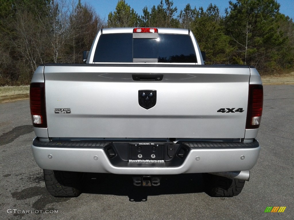 2017 2500 Laramie Mega Cab 4x4 - Bright Silver Metallic / Black photo #7