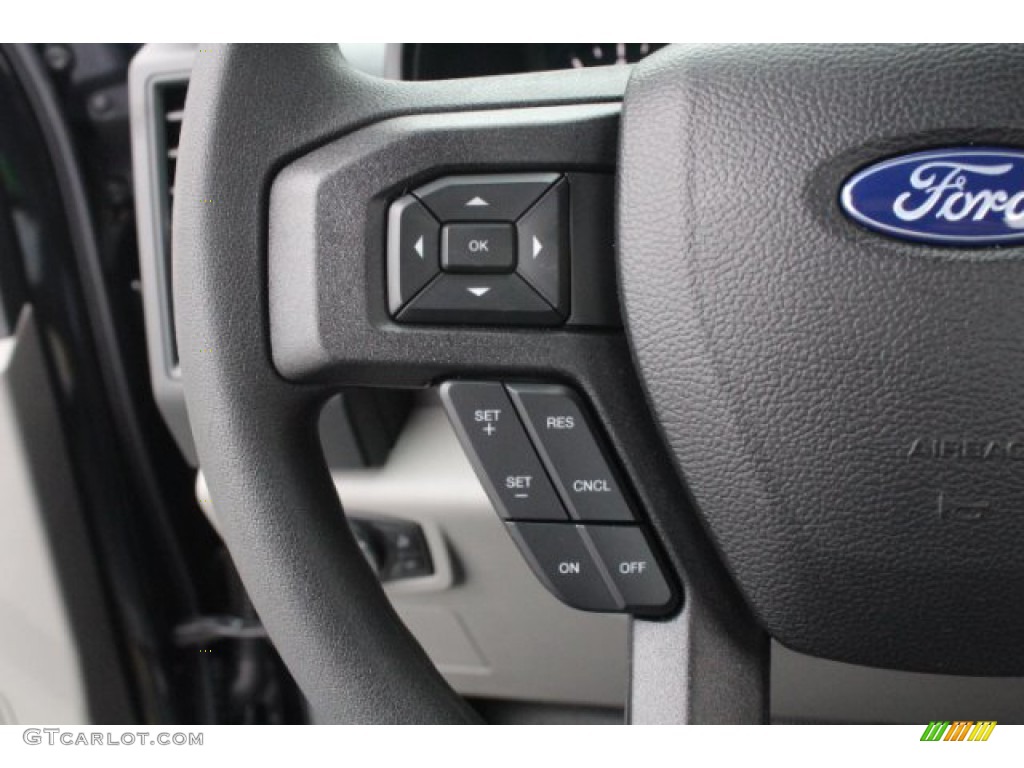 2018 Ford F150 XL Regular Cab Earth Gray Steering Wheel Photo #131489038
