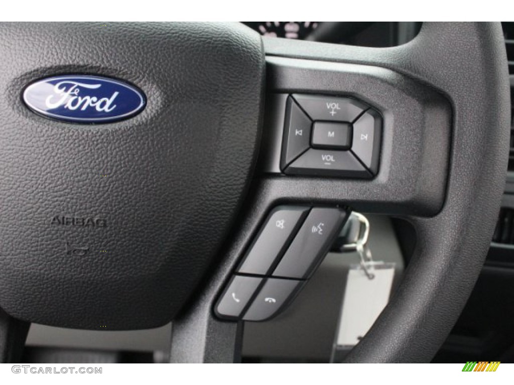 2018 Ford F150 XL Regular Cab Earth Gray Steering Wheel Photo #131489053