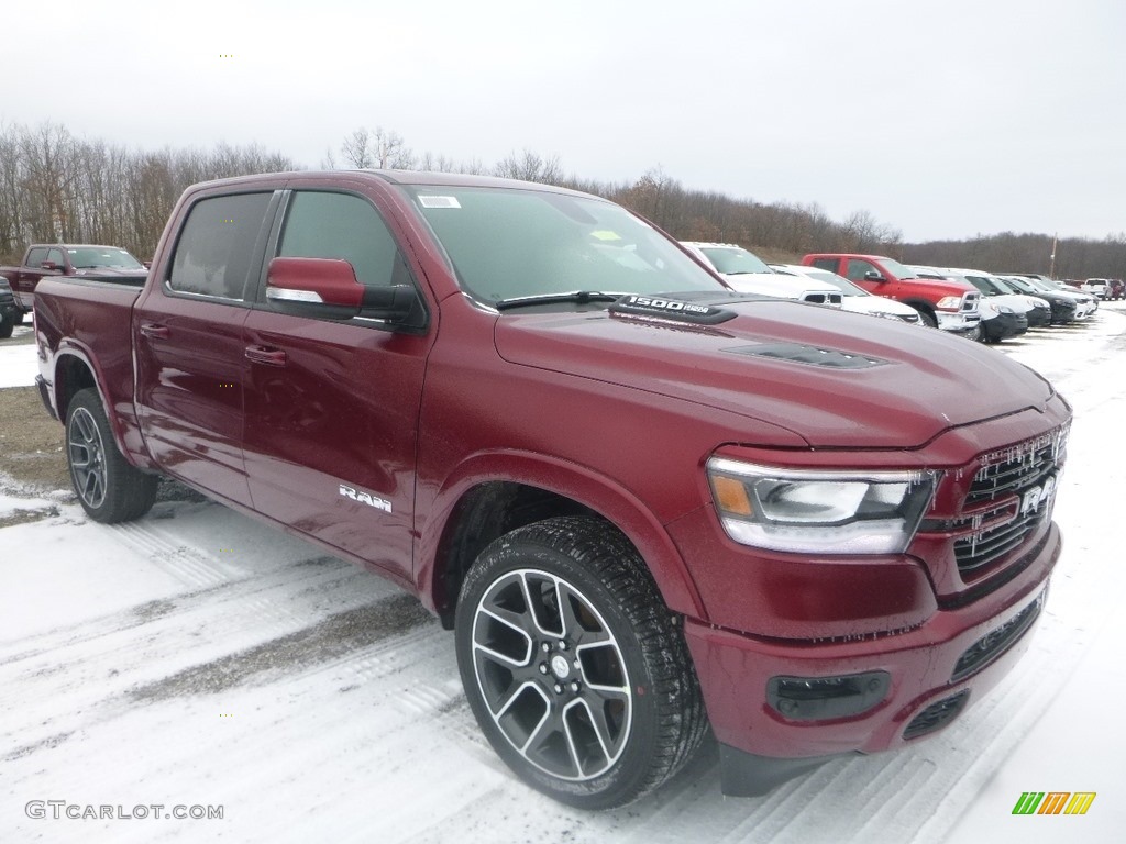 2019 1500 Laramie Crew Cab 4x4 - Delmonico Red Pearl / Black photo #8