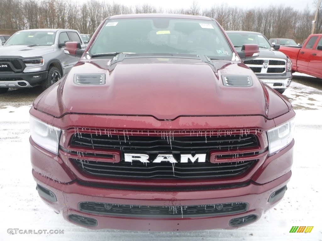 2019 1500 Laramie Crew Cab 4x4 - Delmonico Red Pearl / Black photo #9