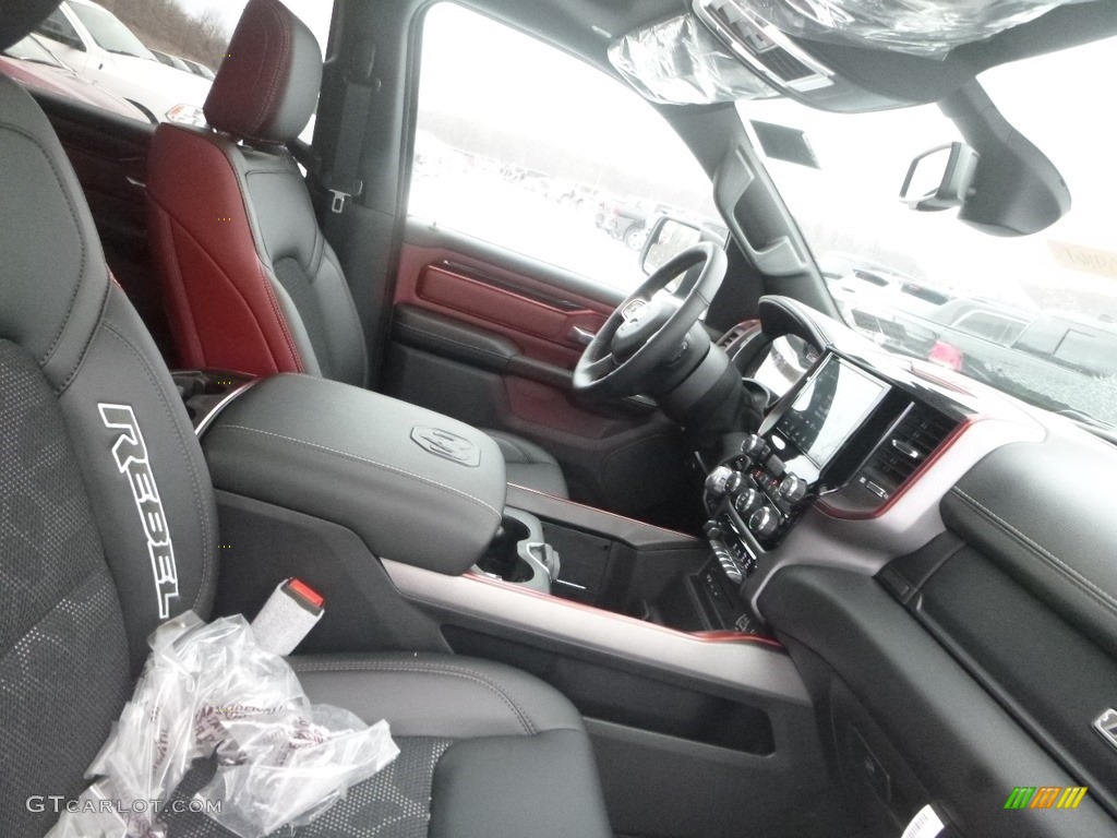 2019 1500 Rebel Crew Cab 4x4 - Maximum Steel Metallic / Black/Red photo #10