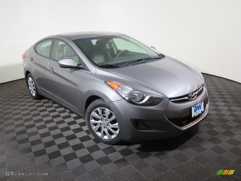 2012 Elantra GLS - Harbor Gray Metallic / Gray photo #2