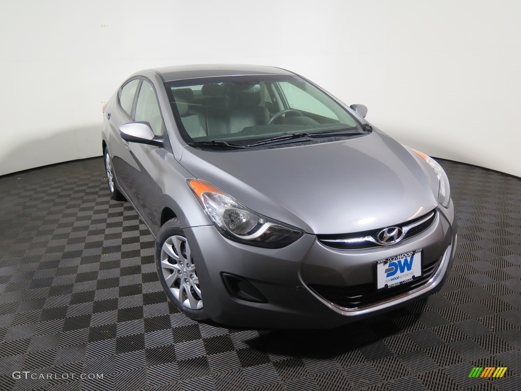 2012 Elantra GLS - Harbor Gray Metallic / Gray photo #3