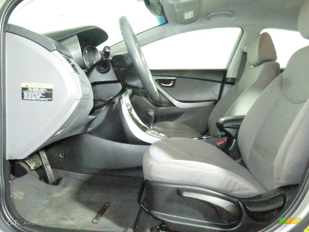2012 Elantra GLS - Harbor Gray Metallic / Gray photo #13