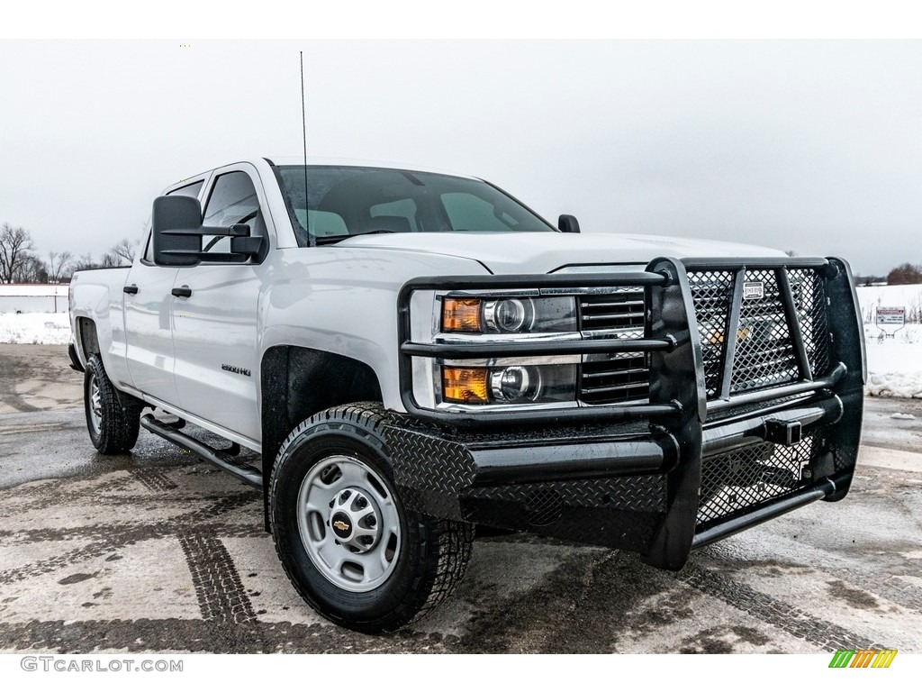 2015 Silverado 2500HD WT Crew Cab 4x4 - Summit White / Jet Black/Dark Ash photo #1