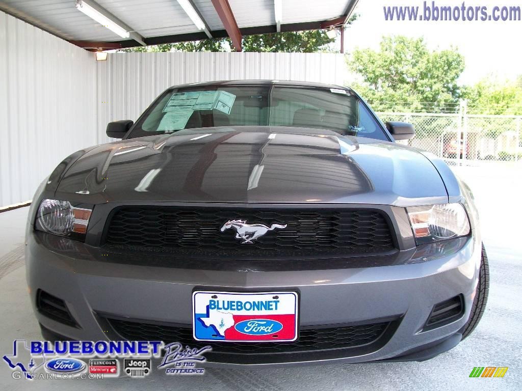 2010 Mustang V6 Coupe - Sterling Grey Metallic / Stone photo #1
