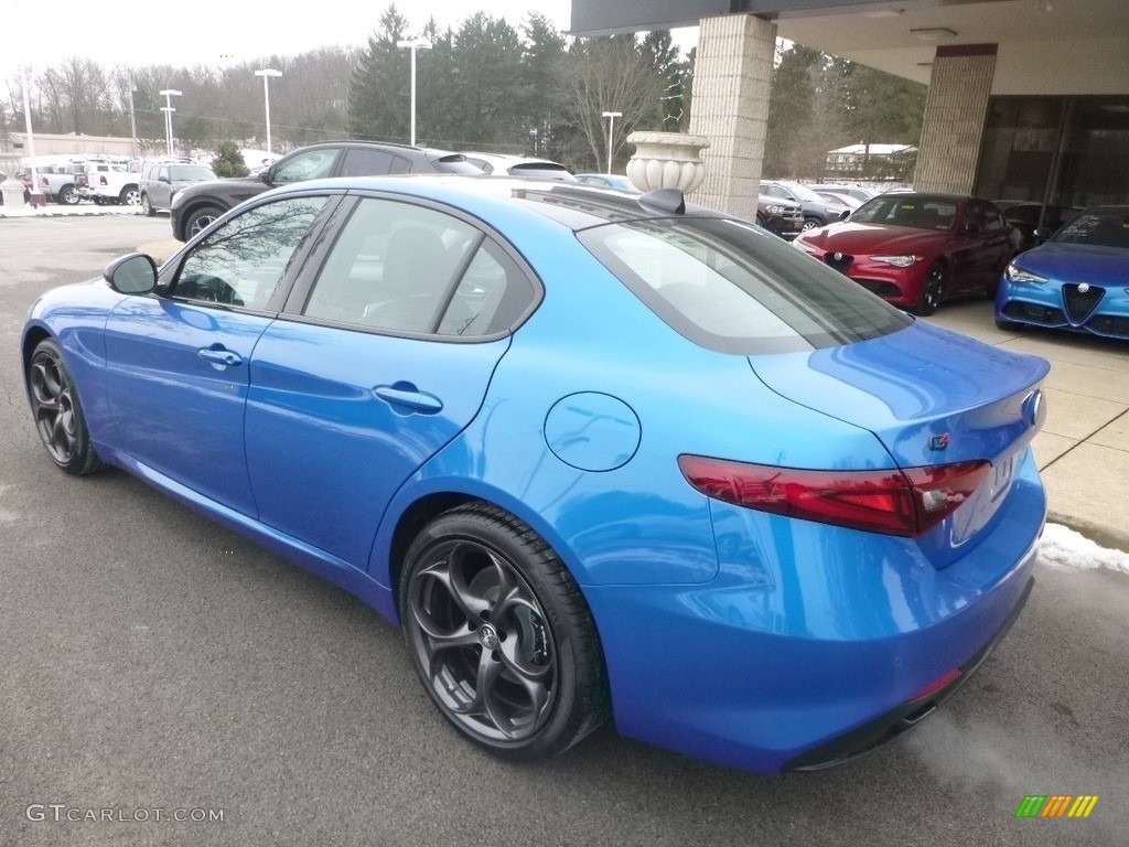 2019 Giulia Sport AWD - Misano Blue Metallic / Black photo #5