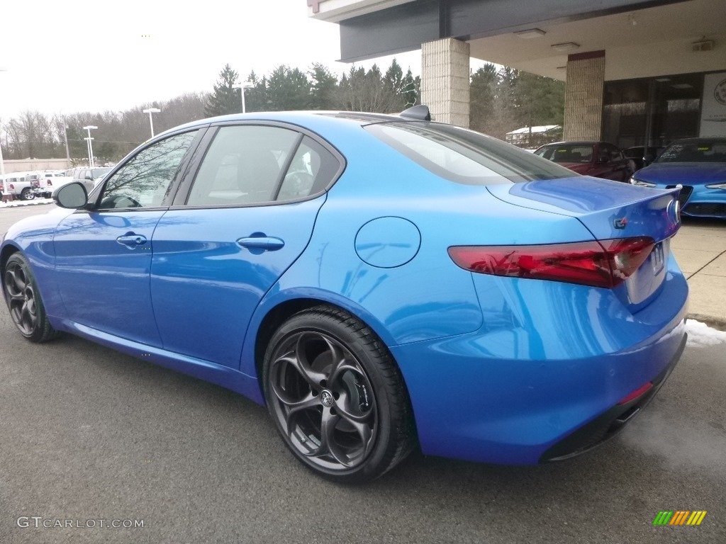 2019 Giulia Sport AWD - Misano Blue Metallic / Black photo #6