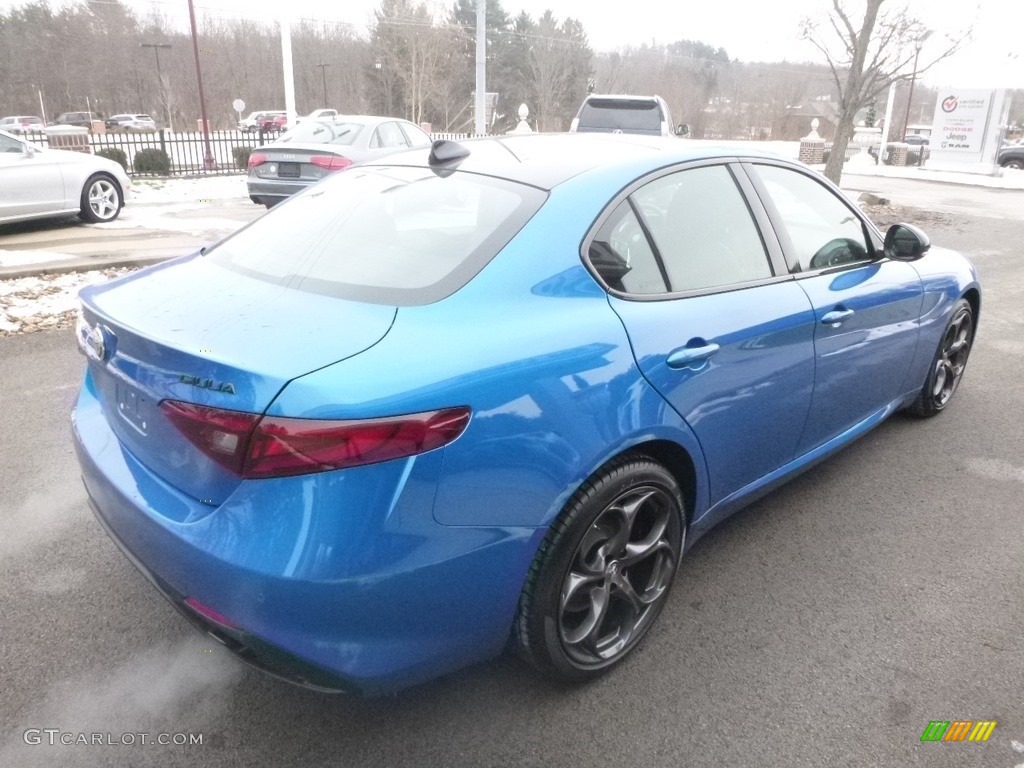 2019 Giulia Sport AWD - Misano Blue Metallic / Black photo #8