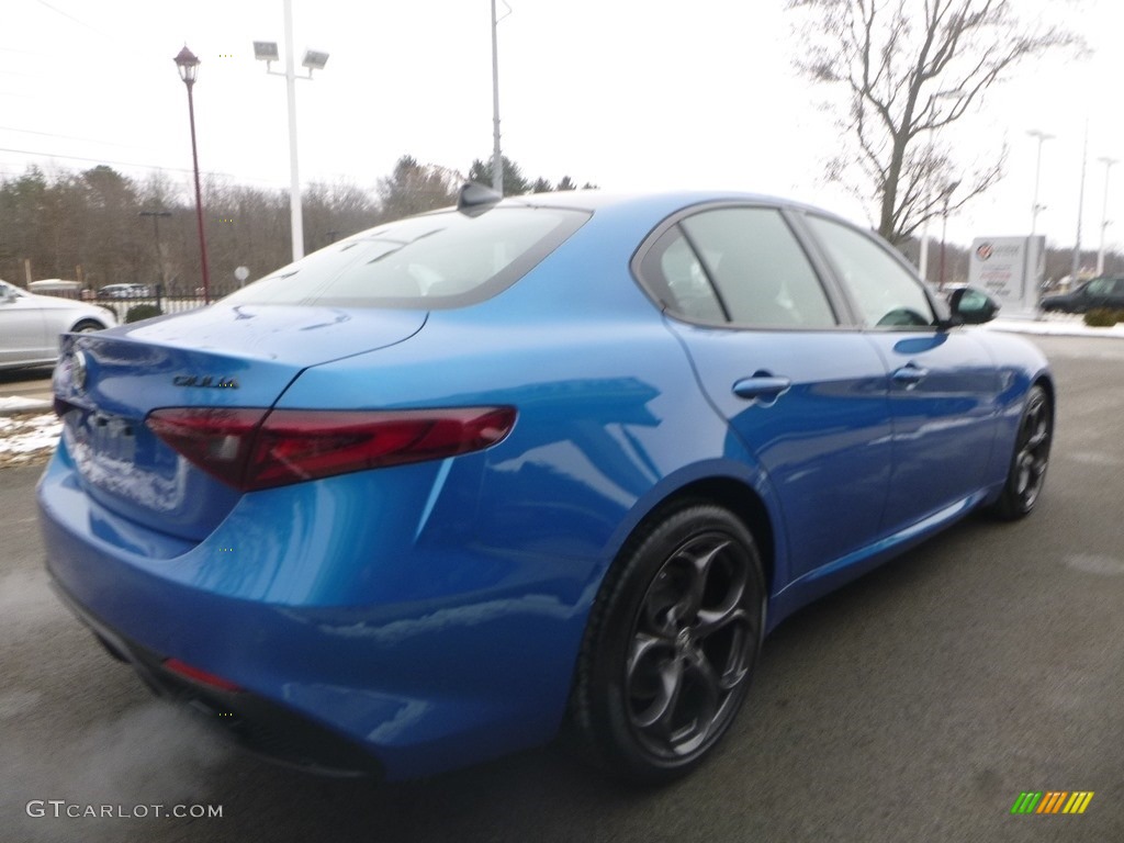 2019 Giulia Sport AWD - Misano Blue Metallic / Black photo #9