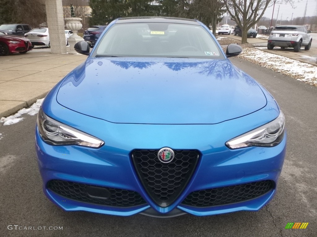 2019 Giulia Sport AWD - Misano Blue Metallic / Black photo #13