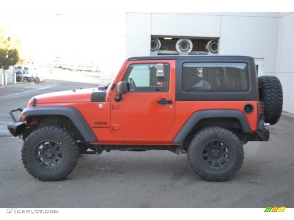 2015 Wrangler Sport 4x4 - Sunset Orange Pearl / Black photo #3