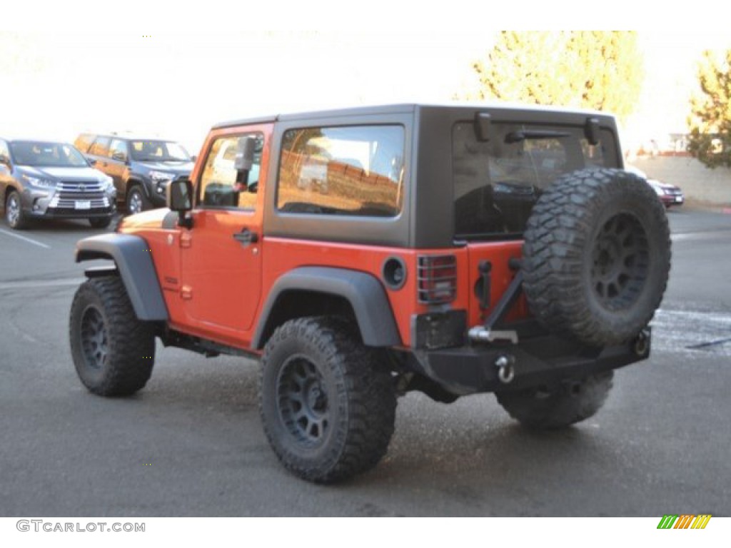 2015 Wrangler Sport 4x4 - Sunset Orange Pearl / Black photo #4