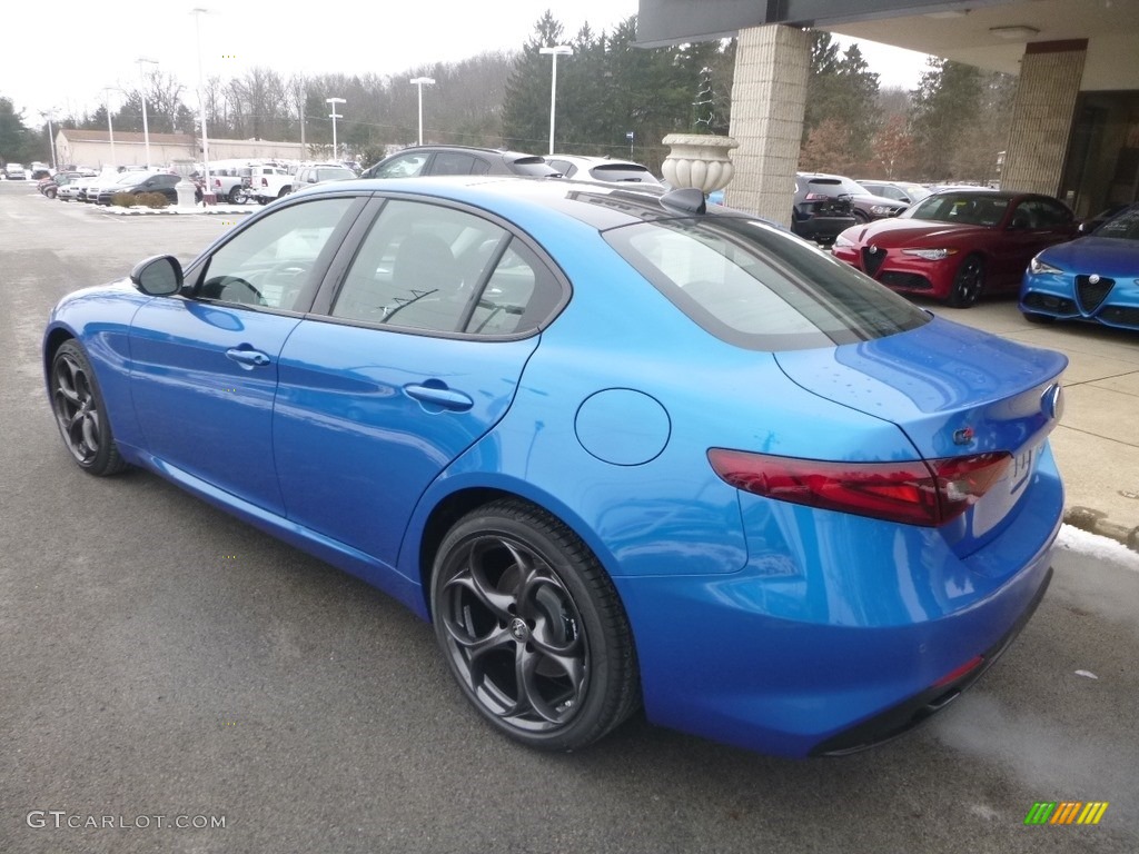 2019 Giulia Sport AWD - Misano Blue Metallic / Black photo #5