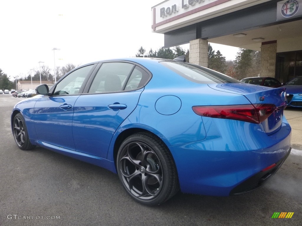 2019 Giulia Sport AWD - Misano Blue Metallic / Black photo #6