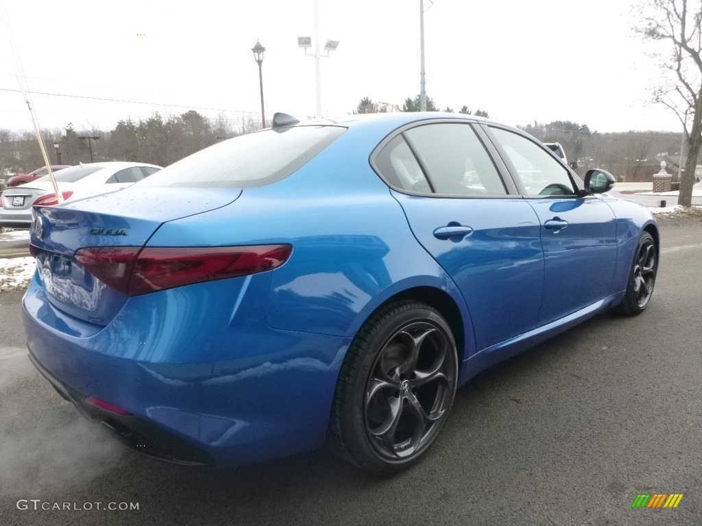 2019 Giulia Sport AWD - Misano Blue Metallic / Black photo #9