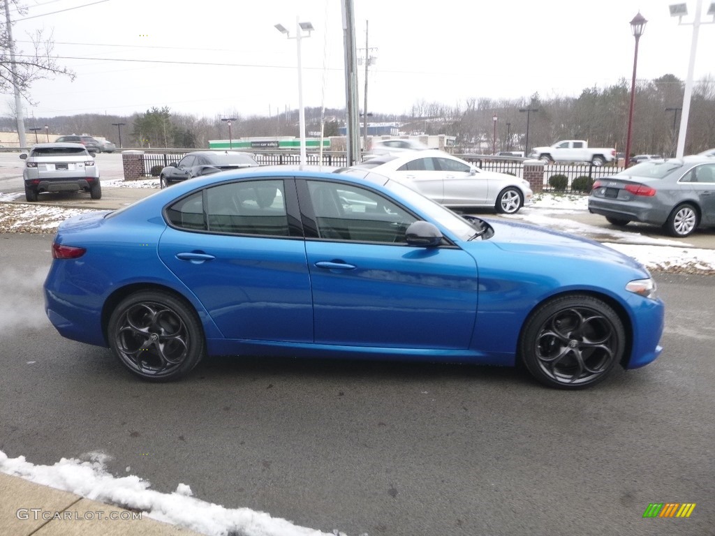 2019 Giulia Sport AWD - Misano Blue Metallic / Black photo #10