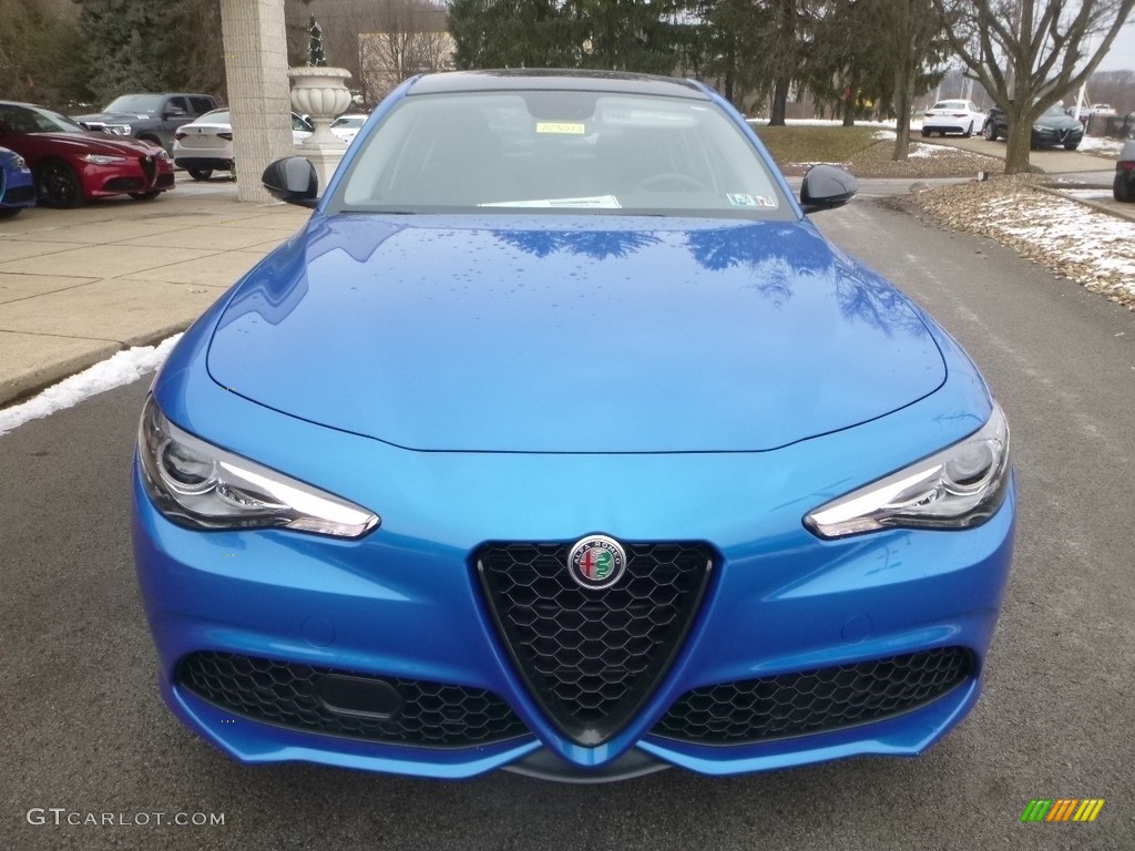 2019 Giulia Sport AWD - Misano Blue Metallic / Black photo #13