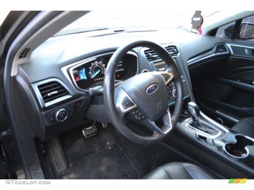 2014 Fusion Titanium - Tuxedo Black / Charcoal Black photo #10