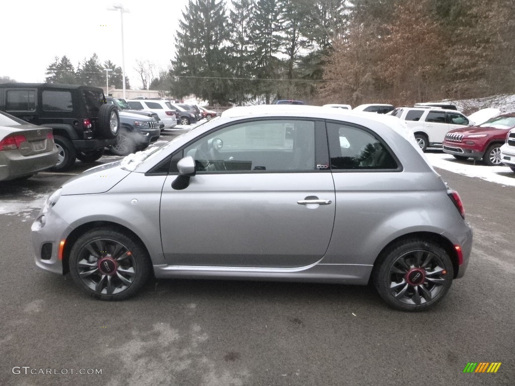 Pompei Silver 2018 Fiat 500 Pop Cabrio Exterior Photo #131494267